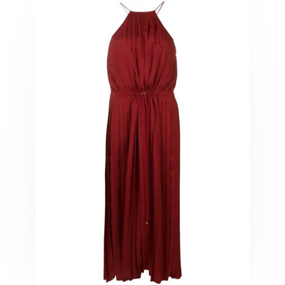 Tibi Mendini Silk Twill Pleated Dress 00 or XS - Picture 2 of 8